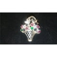 thumbnail image 1 of Designer Jewelry JF106S Flower Basket in 925 Sterling Silver Brooch, 1 of 1