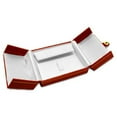 thumbnail image 1 of Designer Jewelry K501TD Red Leatherette 2 Door Jewelry Ring Earring Pendant, 1 of 1