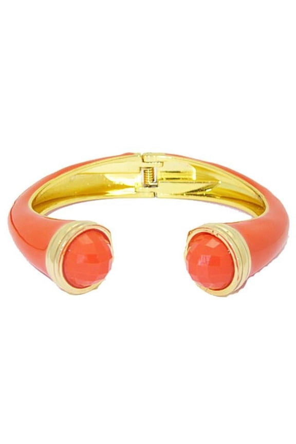 MX Signature Collection Bangle Bracelet set with Orange Stones