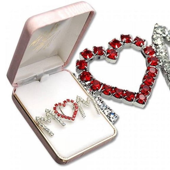 Designer Jewelry Mompin Austrian Crystal Rhinestone Mom Pin