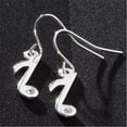 thumbnail image 1 of Designer Jewelry  Musical Note Earrings with Crystal, 1 of 1