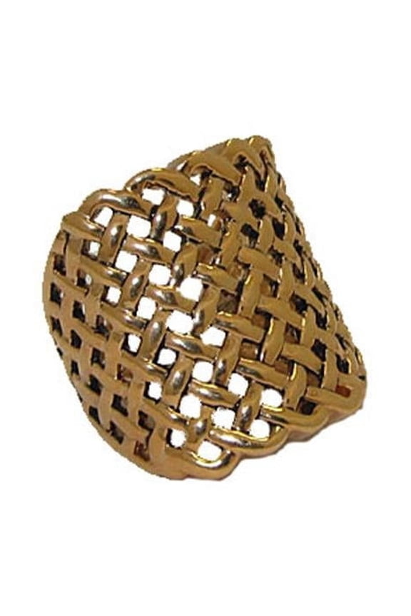 Open Weave Gold Ring