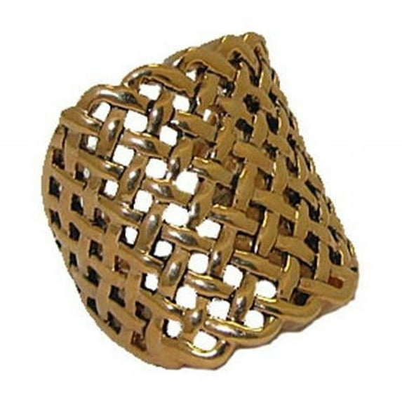 Designer Jewelry Open Weave Gold Ring