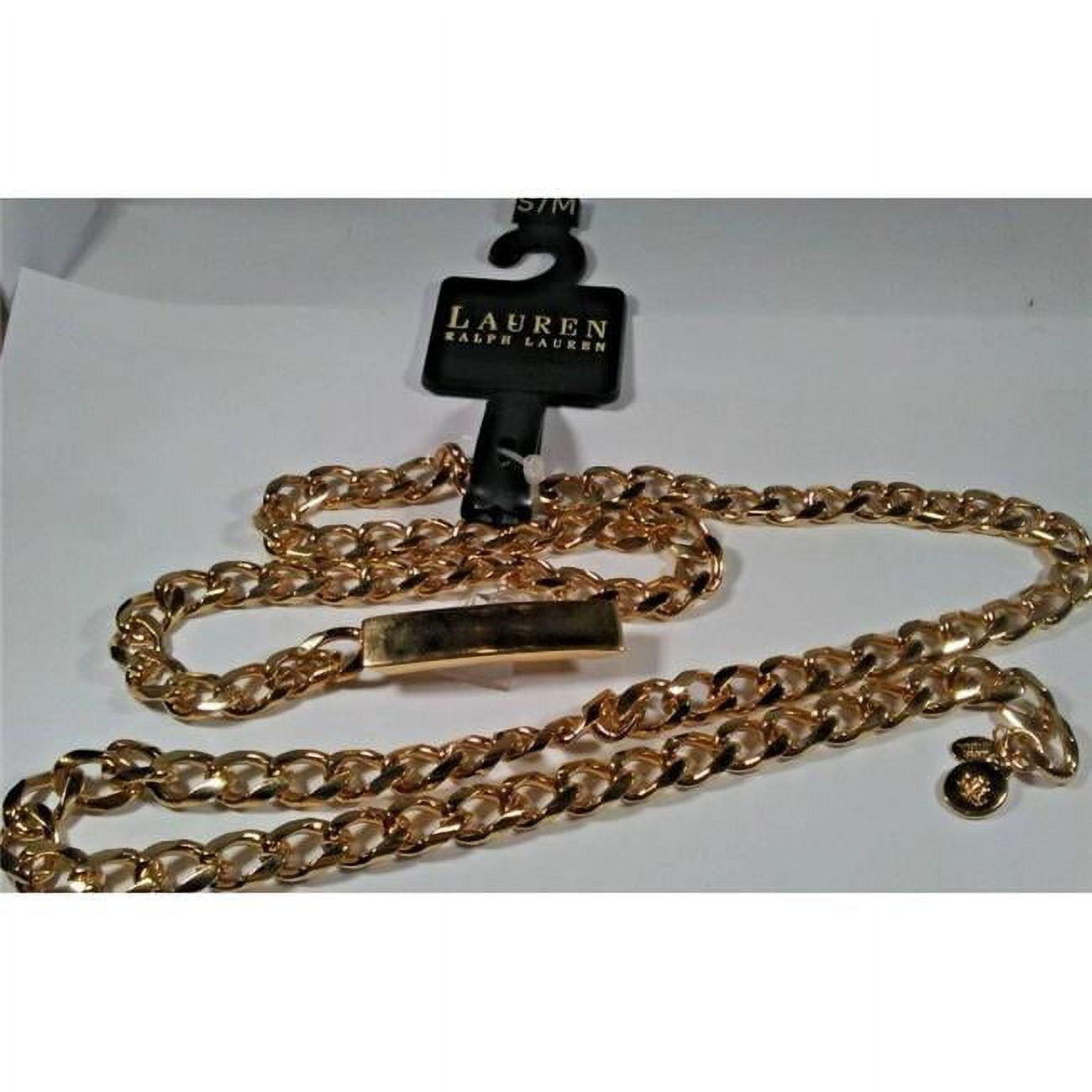 Ralph lauren gold belt hotsell