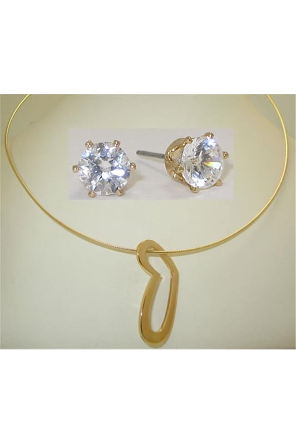 S2180OMES Designer Earring Necklace Set wholesale