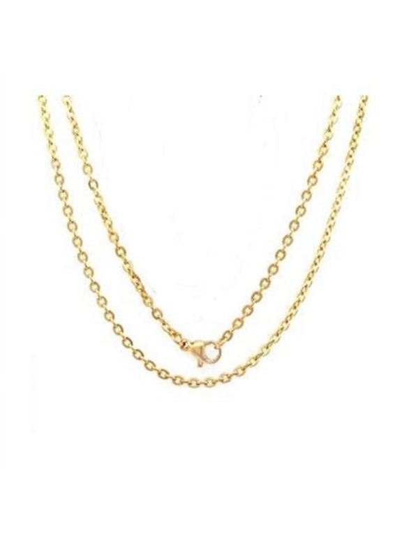 Stainless Steel Chain 18 inches in gold