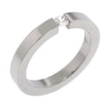 thumbnail image 1 of Designer Jewelry  Stainless Steel.White CZ Ring, 1 of 1