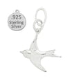 thumbnail image 1 of Designer Jewelry  Sterling silver sparrow bird wholesale charm, 1 of 1
