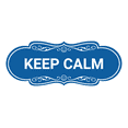 thumbnail image 1 of Designer Keep Calm Sign (Blue) - Small, 1 of 4