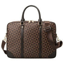 Designer Laptop Briefcase,Unisex Fashion Hand Bag with Geometric Pattern,Fits 15.6inch Laptop Business Messenger Bag with Shoulder Strap