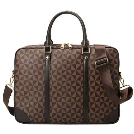 Designer Laptop Briefcase,Unisex Fashion Hand Bag with Geometric Pattern,Fits 15.6inch Laptop Business Messenger Bag with Shoulder Strap