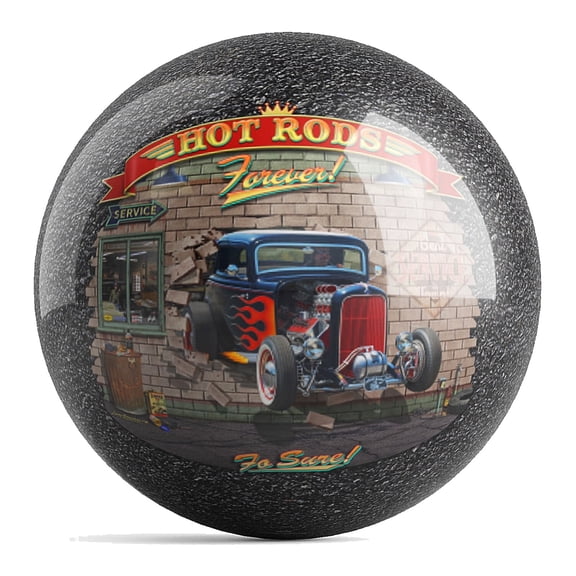 Designer Larry Grossman Hot Rods Undrilled Bowling Ball