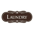 thumbnail image 1 of Designer Laundry Sign (Dark Brown) - Medium 2.75 x 7", 1 of 6
