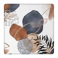 thumbnail image 1 of Designer Look Boho Tablecloth 36x36 Inch Square Floral Cover with Elastic Hem for Custom Fit on Standard Tables, 1 of 6