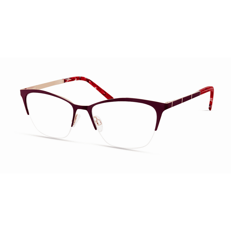 Designer Looks for Less Women s WOP85 Purple Gold Eyeglass Frames Walmart