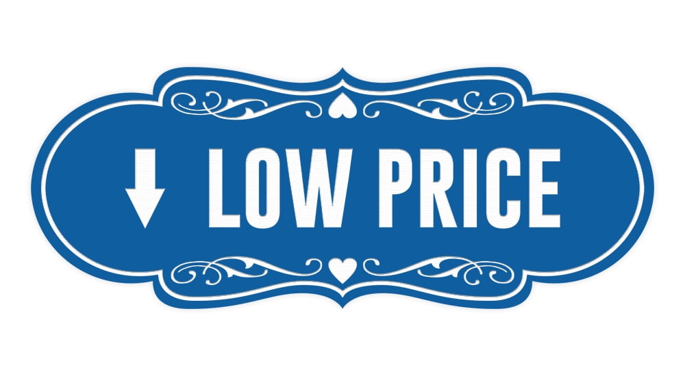 Designer Low Price Sign (Blue) - Medium - Walmart.com