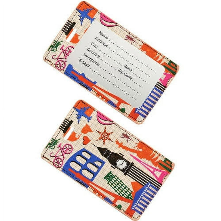Designer Luggage Tag 2pk TR1274