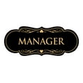 thumbnail image 1 of Designer Manager Sign(Black Gold) - Large, 1 of 6