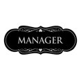 thumbnail image 1 of Designer Manager Sign(Black / Silver) - Large, 1 of 6