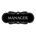 thumbnail image 1 of Designer Manager Sign(Black / Silver) - Small, 1 of 6