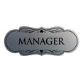 thumbnail image 1 of Designer Manager Sign(Brushed Silver) - Small, 1 of 6