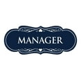 thumbnail image 1 of Designer Manager Sign(Navy Blue / White) - Medium, 1 of 6