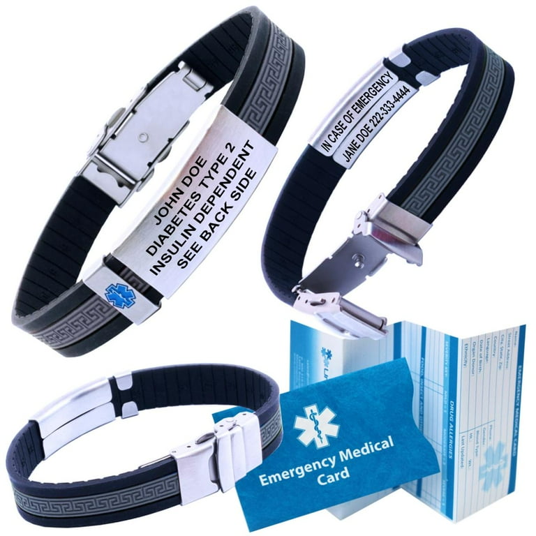 Designer medical alert bracelet outlet