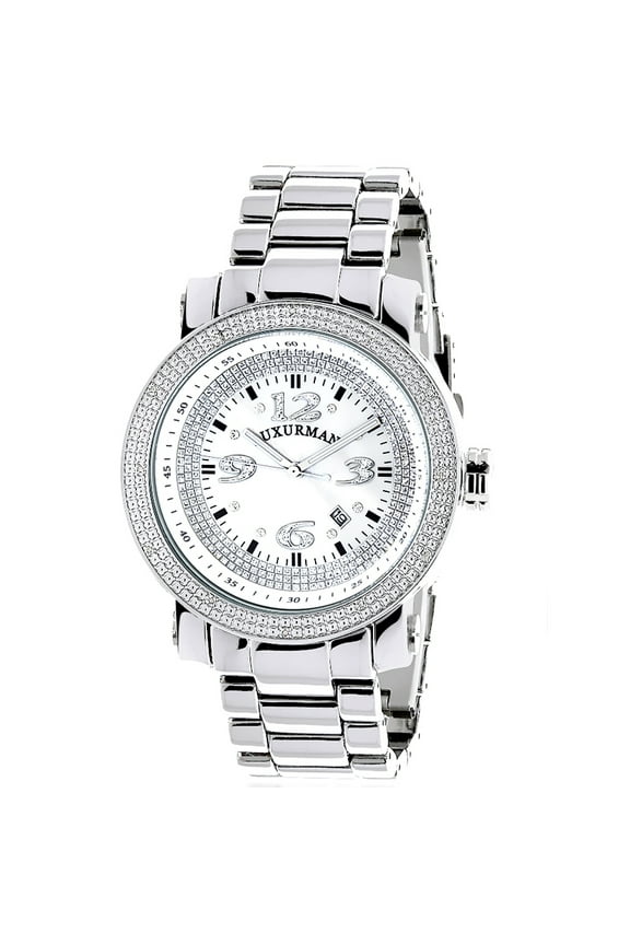 Designer Mens Diamond Watch 0.12 ct Iced Out