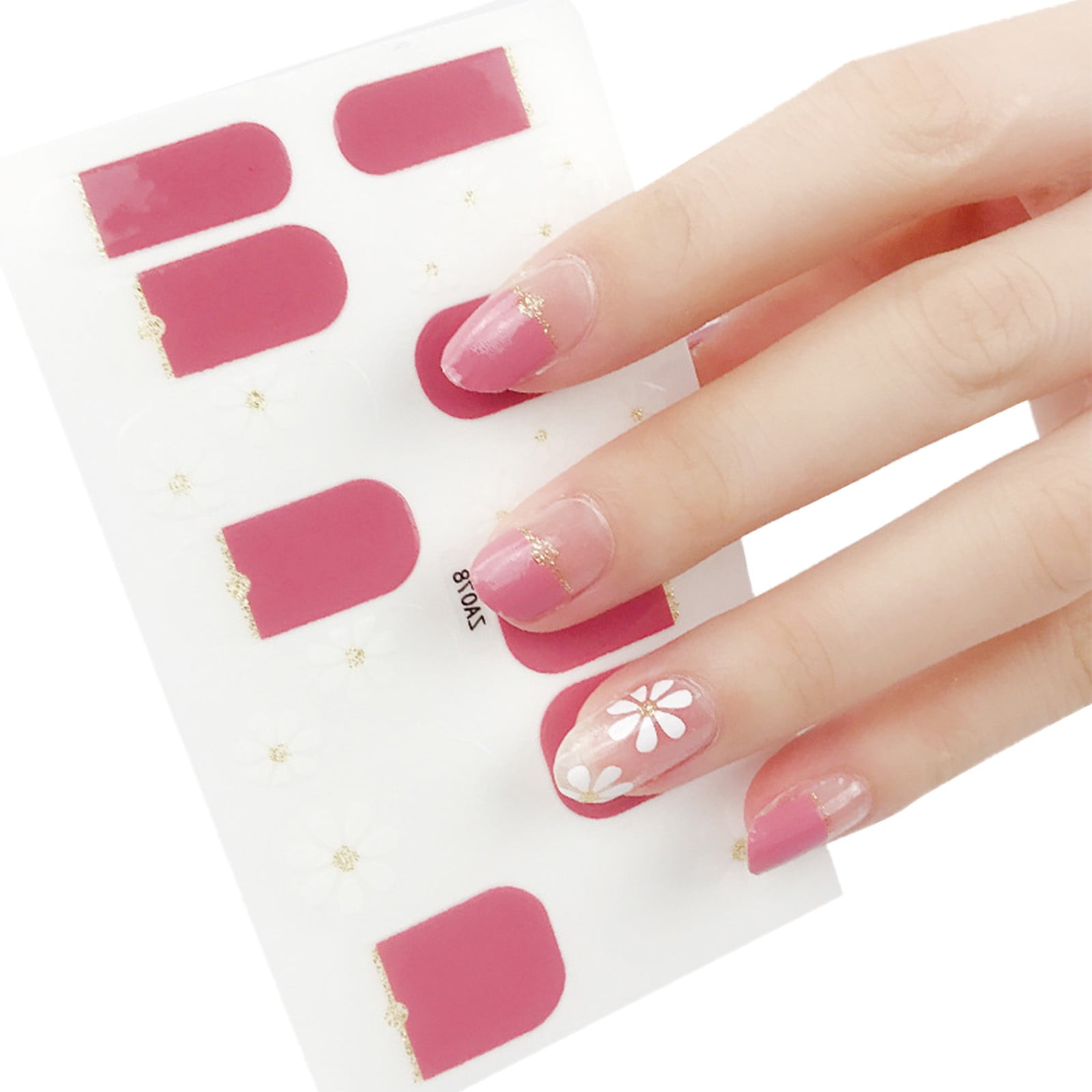 Designer Nail Nail Sheets Stickers French Nail Wrap plus Designs for ...