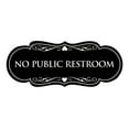 thumbnail image 1 of Designer No Public Restroom Sign(Black) - Medium, 1 of 6