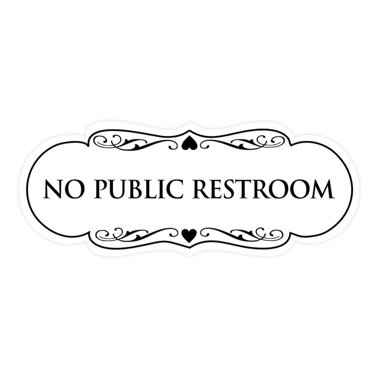 designer-no-public-restroom-sign-white-medium-walmart-com for Free Printable No Public Restroom Sign Designer No Public Restroom Sign(White) - Medium - Walmart.com for Free Printable No Public Restroom Sign
