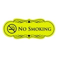 thumbnail image 1 of Designer No Smoking Sign(Yellow / Black) - Medium, 1 of 6