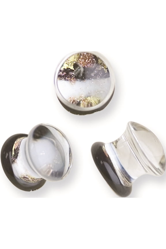 Designer Non Metal 00 G 3Mm Long Single Dommed Pyrex Plug Made In China -Jewelry By Sweet Pea Creations