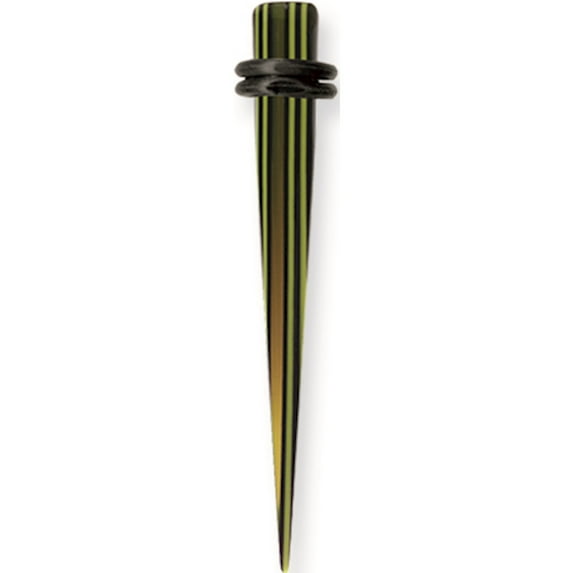 Designer Non Metal Acrylic Uv Men's Layered Expander Spike W 2 O-Rings 2G (6.5Mm) 50Mm Long Ex Made In China -Jewelry By Sweet Pea Creations