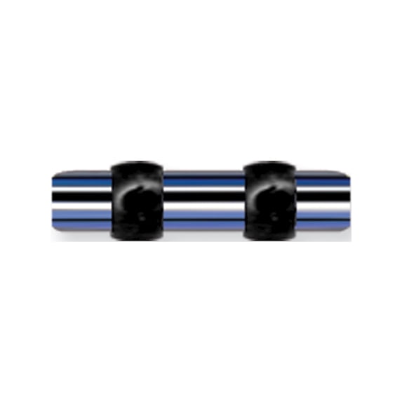 Designer Non Metal Acrylic Uv Sensitive Layered Plug (Racer Stripes) Mens Colors W Flat Ends Made In China -Jewelry By Sweet Pea Creations