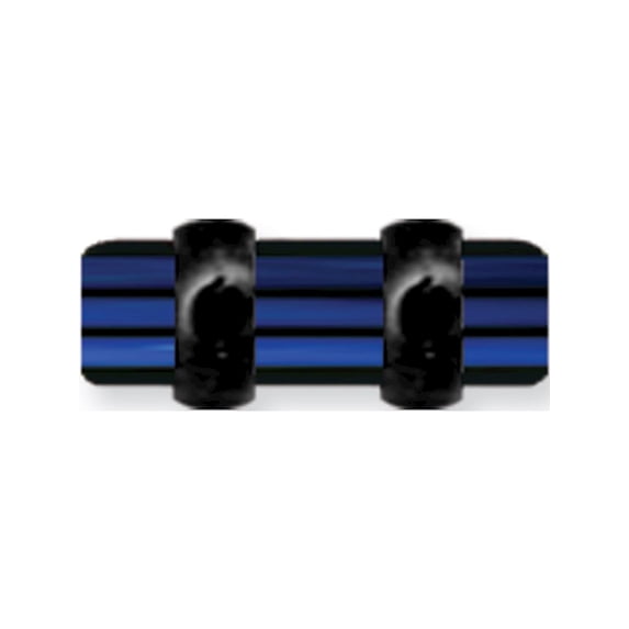 Designer Non Metal Acrylic Uv Sensitive Layered Plug (Racer Stripes) Mens Colors W Flat Ends Made In China -Jewelry By Sweet Pea Creations
