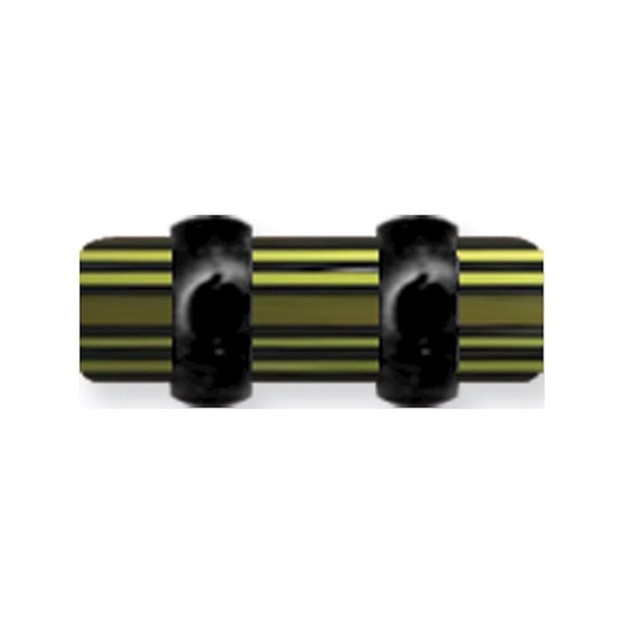 Designer Non Metal Acrylic Uv Sensitive Layered Plug (Racer Stripes) Mens Colors W Flat Ends Made In China -Jewelry By Sweet Pea Creations