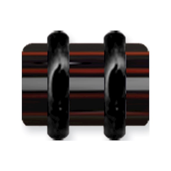 Designer Non Metal Acrylic Uv Sensitive Layered Plug (Racer Stripes) Mens Colors W Flat Ends Made In China -Jewelry By Sweet Pea Creations