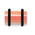 thumbnail image 1 of Designer Non Metal Acrylic Uv Sensitive Layered Plug W 2 Black O-Rings 0G (8.2Mm) 1/2 (13M Made In China -Jewelry By Sweet Pea Creations, 1 of 2