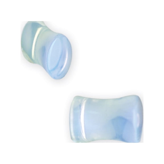 Designer Non Metal Natural Stone Plug W Flares 0G (8.2Mm) Flared Ends Opal Made In China -Jewelry By Sweet Pea Creations