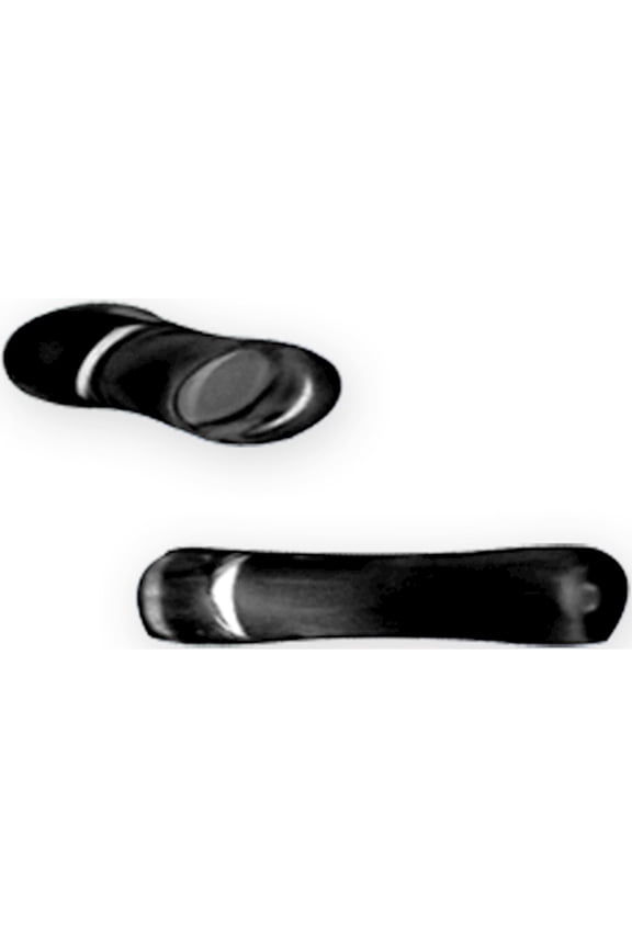 Designer Non Metal Natural Stone Plug W Flares 10G (2.6Mm) Flared Ends Agate Black Made In China -Jewelry By Sweet Pea Creations