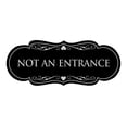 thumbnail image 1 of Designer Not An Entrance Sign(Black / Silver) - Medium, 1 of 6