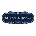 thumbnail image 1 of Designer Not An Entrance Sign(Navy Blue / White) - Small, 1 of 6