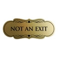 thumbnail image 1 of Designer Not An Exit Sign(Brushed Gold) - Medium, 1 of 6