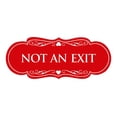 thumbnail image 1 of Designer Not An Exit Sign(Red) - Large, 1 of 6