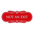 thumbnail image 1 of Designer Not An Exit Sign(Red) - Small, 1 of 6