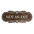 thumbnail image 1 of Designer Not An Exit Sign(Walnut) - Large, 1 of 6