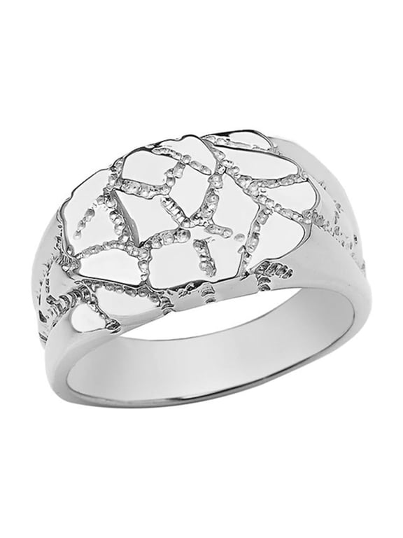 Designer Nugget Ring in Sterling Silver (13.75)