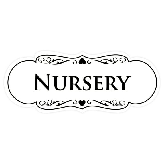 Designer Nursery Sign(White) - Small