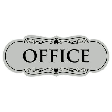 Designer Office Sign(Lt Gray) - Medium